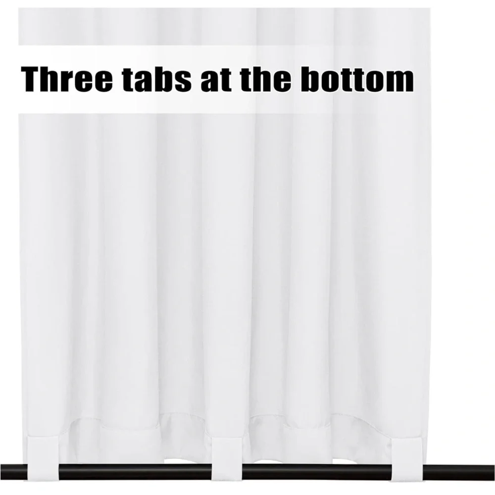 Outdoor Curtains Waterproof Windproof Weatherproof 1 Panel, 54x84 inch, White